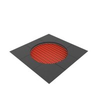 Jumpoo Boden Trampolin rund 150 rot