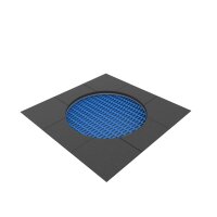 Jumpoo Boden Trampolin rund 150 blau