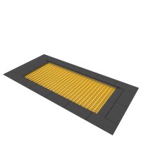 Jumpoo BodenTrampolin rechteckig gelb
