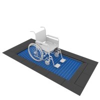 Jumpoo BodenTrampolin rechteckig blau