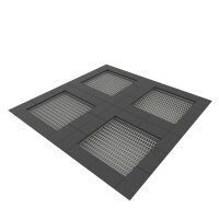 Jumpoo Boden Trampolin Quadrat 4 Felder grau