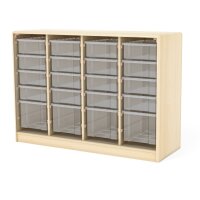 Schubladenregal für 24 Boxen