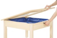 Tisch mit Forscherwanne Detail Öffnung