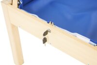 Tisch mit Forscherwanne Detail Verschluß