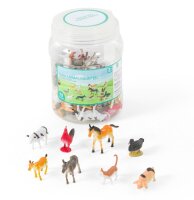 Bauernhoftiere in der Dose, XL- Set, 72-tlg.