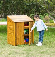 Outdoor Regalschrank mit Türen mit Kind