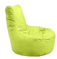 Sitzsack mit Lehne outoor & indoor blau mit Kind
