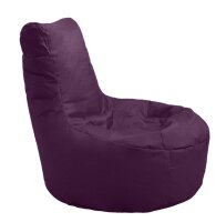 Sitzsack mit Lehne outoor & indoor brombeer