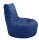 Sitzsack mit Lehne blau