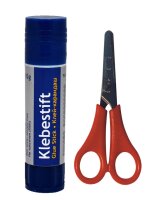 Set Bastel-Schere und Bastel-Kleber