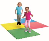 Puzzlematten 1x1m, 4er Set mit Kindern