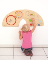 Wandelement Labyrinth und Schwunglinien, 2er Set