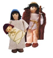 Biegepuppen Maria , Josef und Jesus