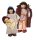 Biegepuppen Maria , Josef und Jesus