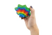 3D Regenbogen Stern mit Hand