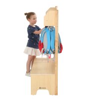 Kindergarten Garderobe seitlich