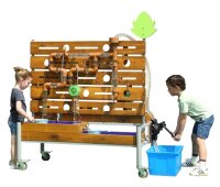 Wasserspiel-Anlage mit Kindern