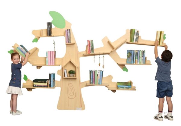 Bücherregal Baum mit Kindern