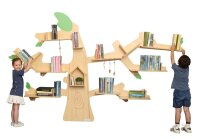 Bücherregal Baum mit Kindern