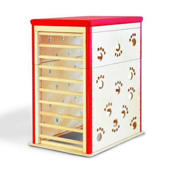 Kletterwürfel mit 4 Kletterseiten und Polsterdecke