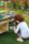 Outdoor Spielküche Kind beim Bacekn
