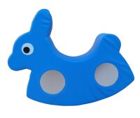 Polsterwippe Hase blau
