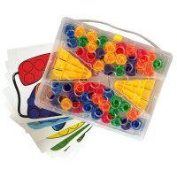 Knopf-Steckspiel Farben