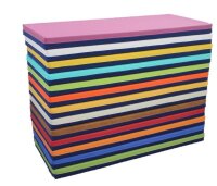 Liegepolster 120 x 60 x 8 cm, Jeans-Kunstleder 10
