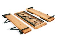 Festzeltgarnitur für Kinder mit Lehne, 3-tlg.