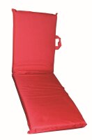 Boden-Liegestuhl rot