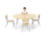 Owlaf Tisch-/Stuhlset HPL Rundtisch + 4 Stühle