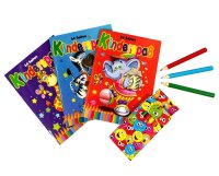 Mal- u. Beschäftigungsbuch A6 inkl. 6 Buntstifte