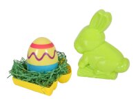 Sandform Hase mit Seifenblasenei