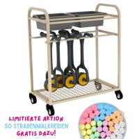Kreativregal mit 4 Riesen-Farbrollern