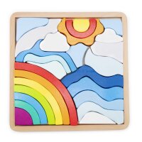 Holz-Legepuzzle Himmel im Rahmen
