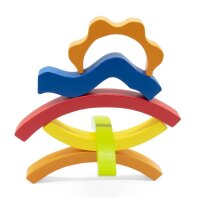 Holz-Legepuzzle bunter Stapel