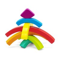 Holz-Legepuzzle Regenbogenstapel