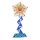 Holzsteine als Blume gelegt
