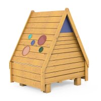 Ansicht Waldhütte von Hinten