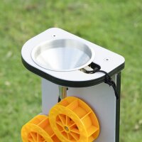 Wasserspiel Wasserräder Detail Trichter