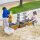 Wasserspiel Wasserräder mit Kindern