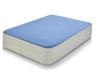 Farbe blau-sand