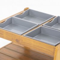 Sand- und Matschtisch Detail der Wannen