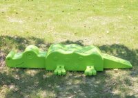 Balancierkrokodil im Schatten