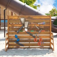 Sandspielwand Rückseite