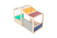 Spiel- und Regenbogenhaus von schräg