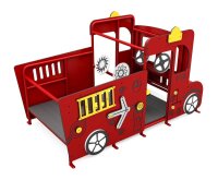Spielgerät Feuerwehr von hinten