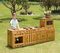 Outdoorküche komplett, 4-tlg.mit Kind