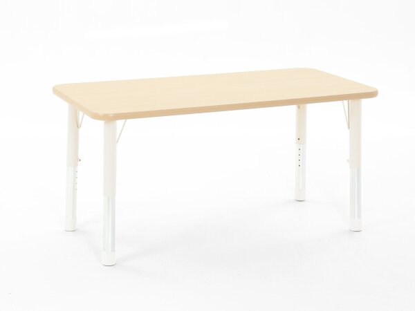 Tisch Owlaf HPL höhenverstellbar, rechteckig, 120 x 75,beige