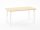 Tisch Owlaf HPL höhenverstellbar, rechteckig, 120 x 75,beige